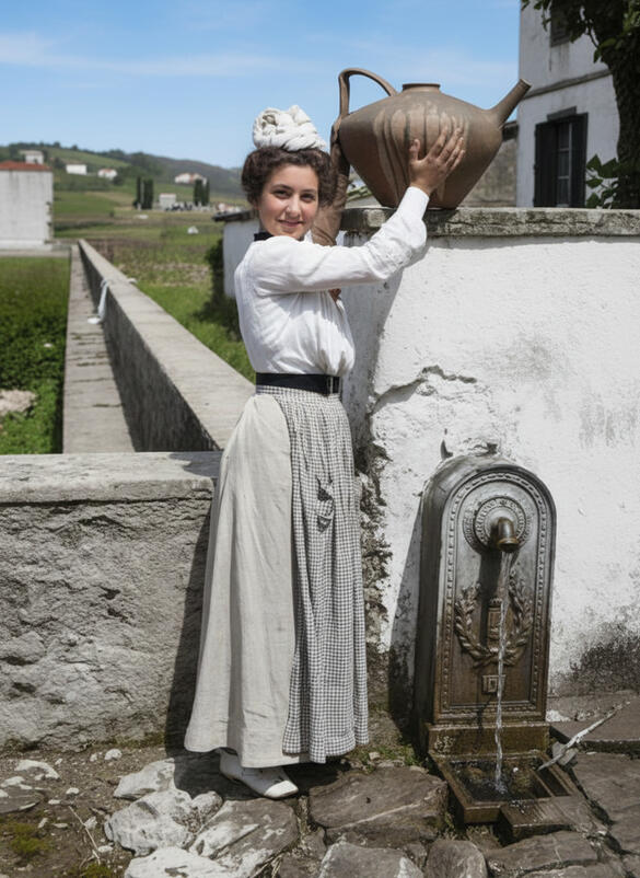 Jeune fille à la fontaine