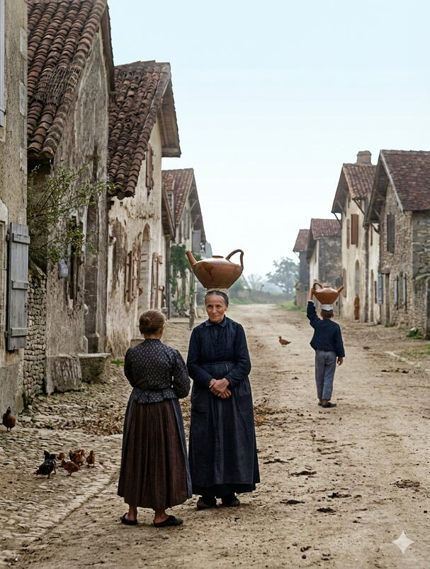 Porteuse d'eau, Sorde-l'Abbaye