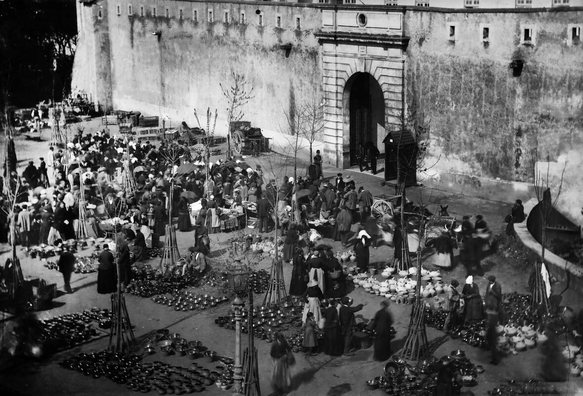 Marché Potier Dax - Vers 1880